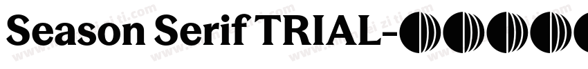 Season Serif TRIAL字体转换